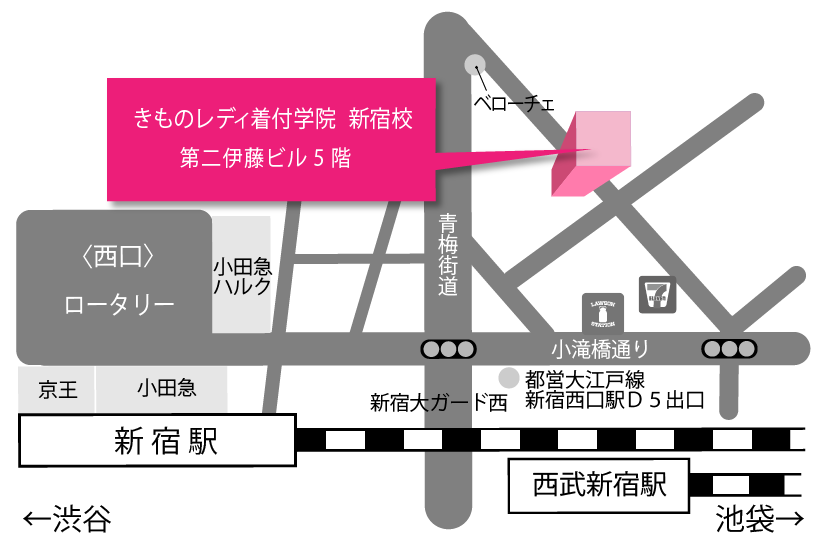 新宿校の地図