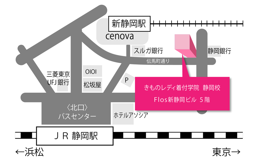 静岡校の地図